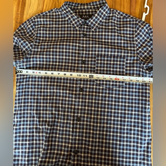 A.P.C. Button down plaid shirt. Excellent condition/doesn’t fit. Never wore it. - Picture 4 of 6